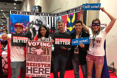 CALEXIT and INDIVISIBLE joined forces for Voter Registration at San Diego Comic Con!